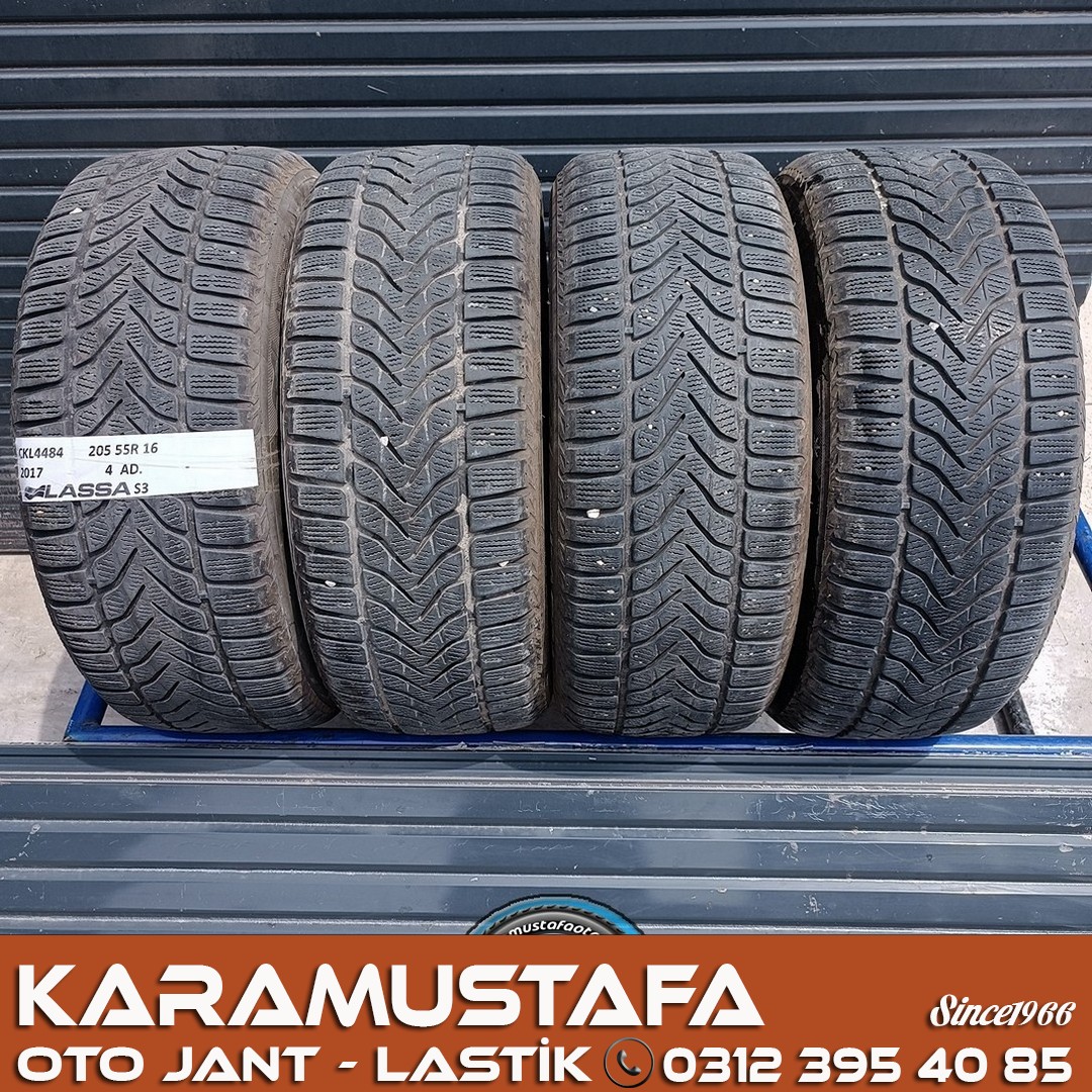 205 55 R 16 LASSA SNOWAYS3 91H * 2017 * 4 ADET * CKL4484