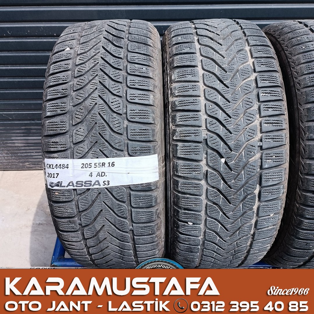 205 55 R 16 LASSA SNOWAYS3 91H * 2017 * 4 ADET * CKL4484