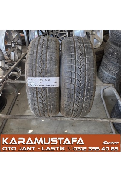 205 60 R 16 KORMORAN SNOWPRO 92H * 2016 * 2 ADET * CKL5455
