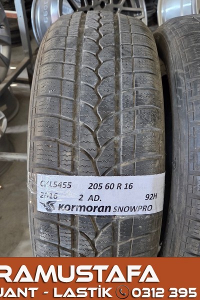 205 60 R 16 KORMORAN SNOWPRO 92H * 2016 * 2 ADET * CKL5455