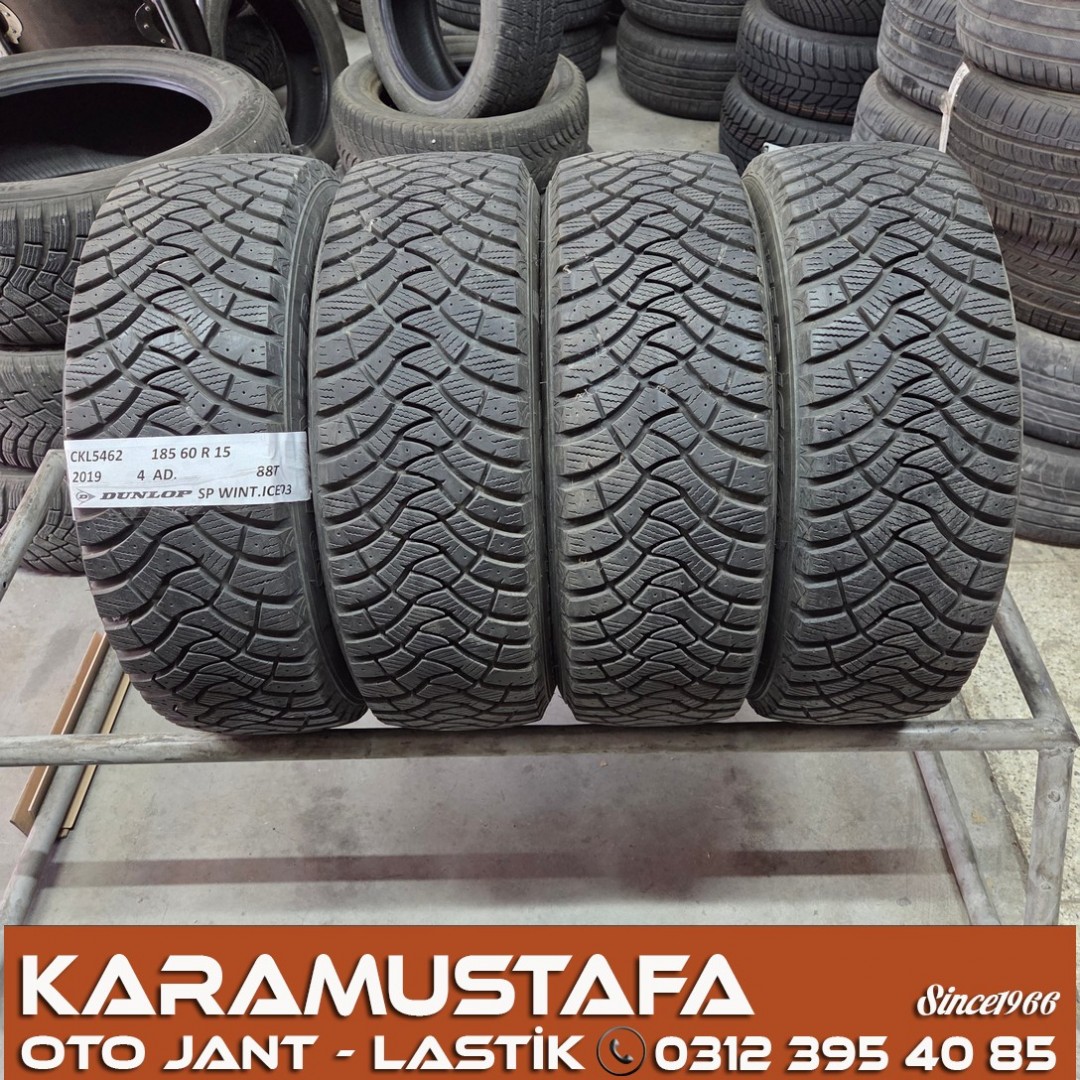 185 60 R 15 DUNLOP WINTERICE03 88T * 40/19 * 4 ADET * CKL5462