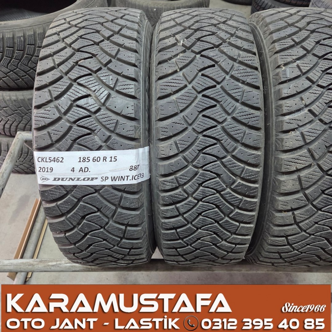 185 60 R 15 DUNLOP WINTERICE03 88T * 40/19 * 4 ADET * CKL5462