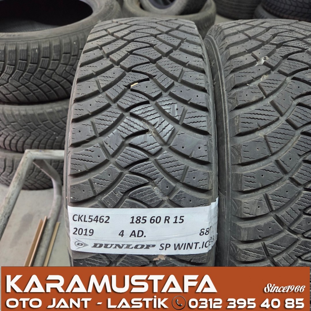 185 60 R 15 DUNLOP WINTERICE03 88T * 40/19 * 4 ADET * CKL5462