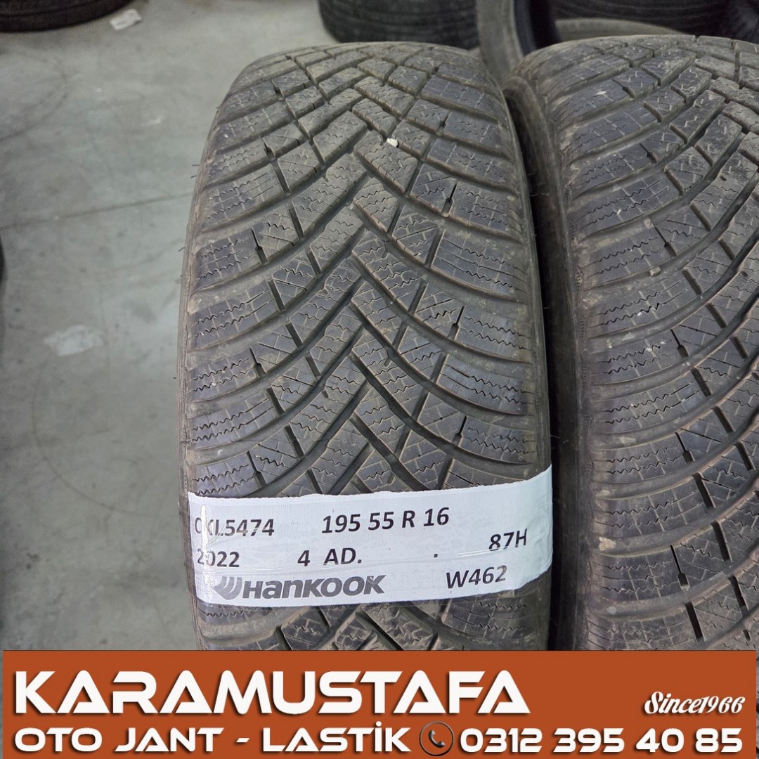 195 55 R 16 HANKOOK K462 87H * 43/22 * 4 ADET * CKL5474