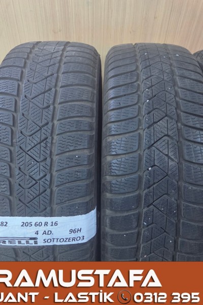 205 60 R 16 PIRELLI SOTTOZERO3 96H * 39/20 * 4 ADET * CKL5482