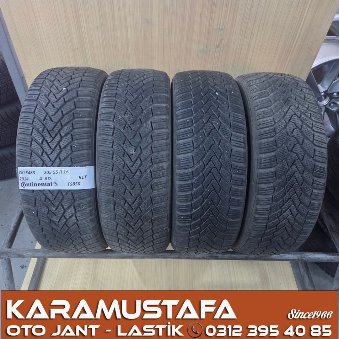 205 55 R 16 CONTINENTAL TS850 91T * 33/14 * 4 ADET * CKL5483