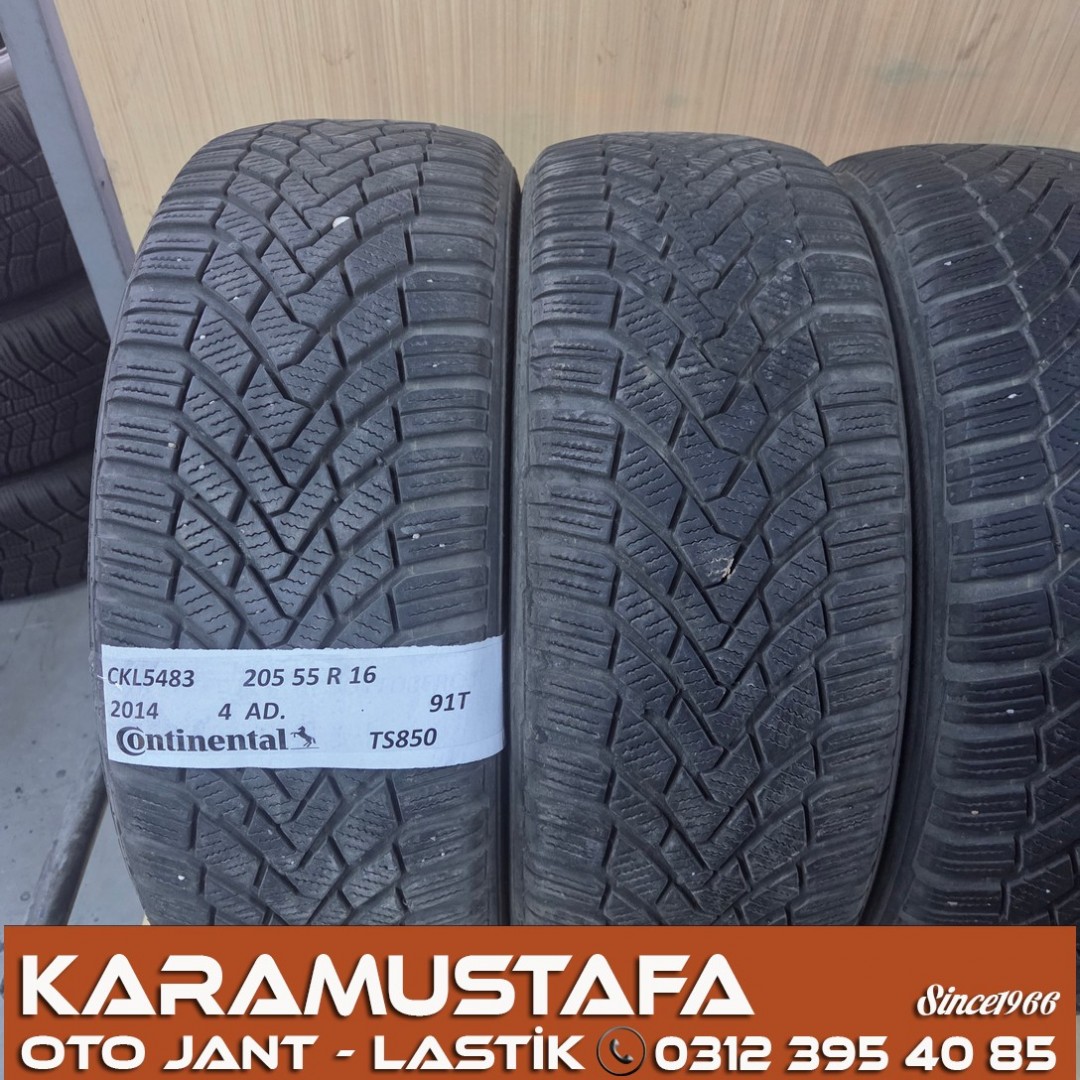 205 55 R 16 CONTINENTAL TS850 91T * 33/14 * 4 ADET * CKL5483