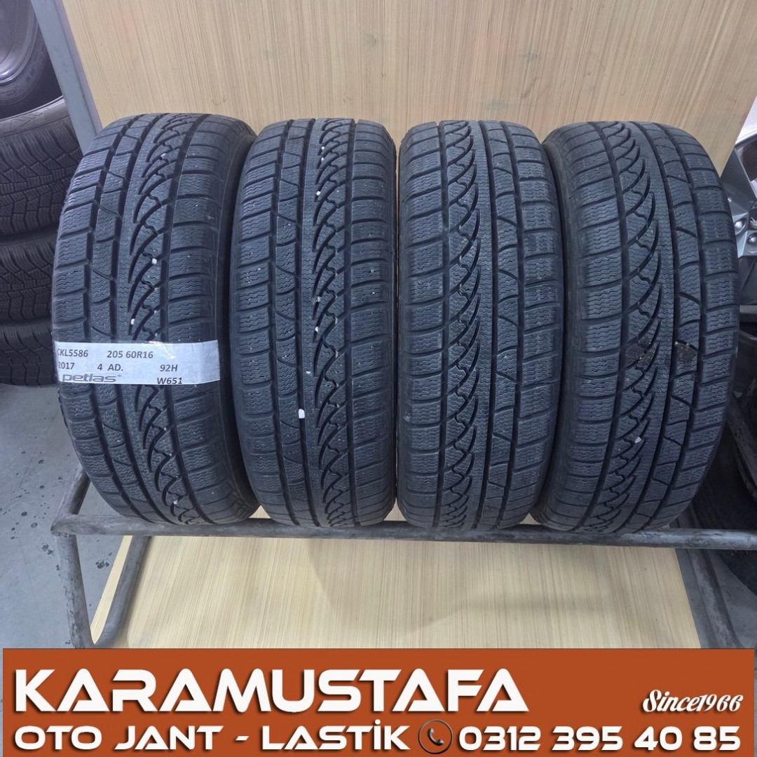 205 60 R 16 PETLAS W651 92H * 2017 * 4 ADET * CKL5586 **