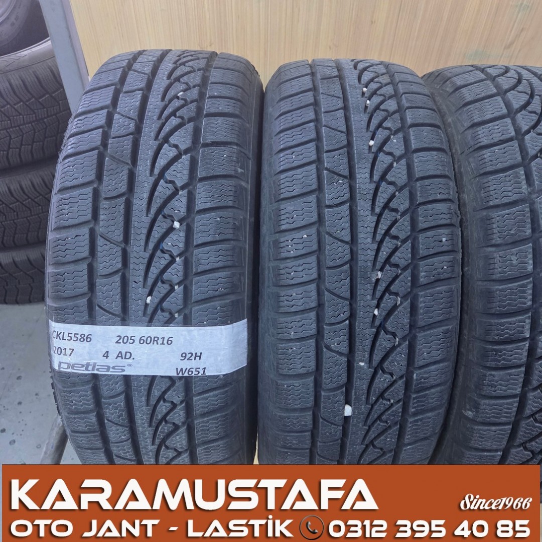 205 60 R 16 PETLAS W651 92H * 2017 * 4 ADET * CKL5586 **