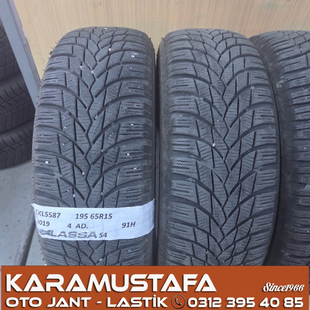 195 65 R 15 LASSA SNOWAYS4 91H * 2019 * 4 ADET * CKL5587 **