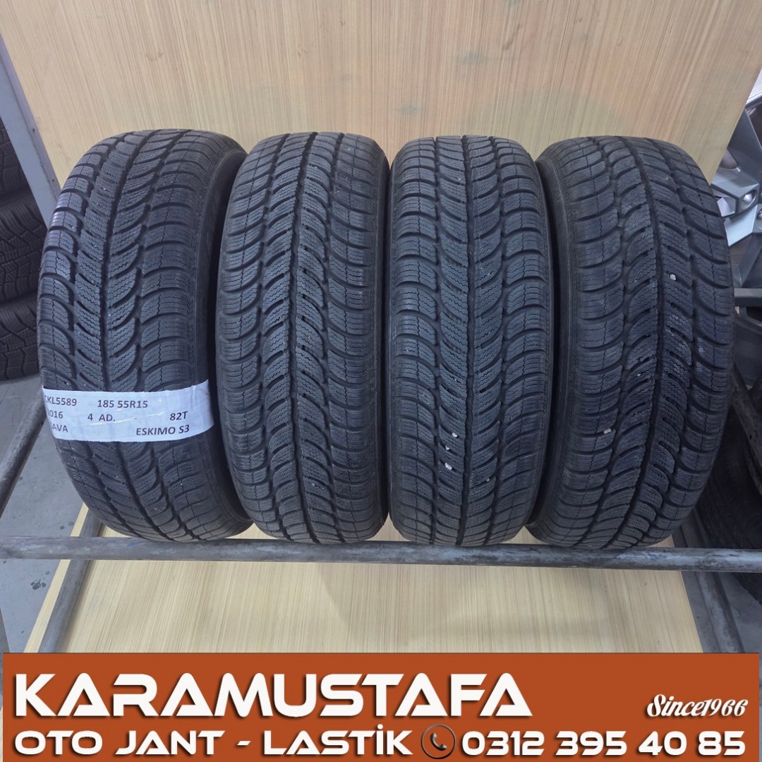 185 55 R 15 ESKIMO S3 82T * 2016 * 4 ADET * CKL5589 **