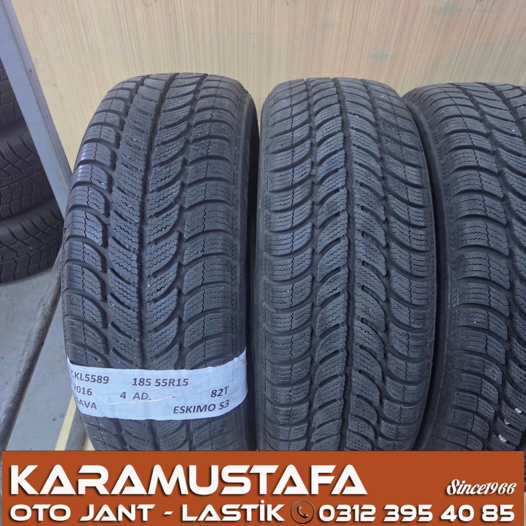 185 55 R 15 ESKIMO S3 82T * 2016 * 4 ADET * CKL5589 **