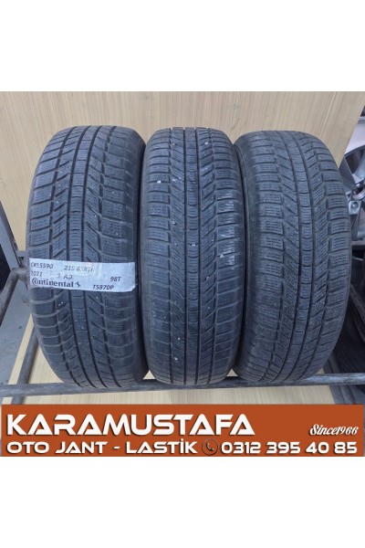 215 65 R 16 CONTINENTAL TS870P 98T * 2021 * 3 ADET * CKL5590 ** 
