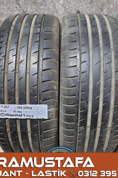 255 55 R 18 CONTINENTAL CSC3 * 2013 * 4 ADET * CYL047 **