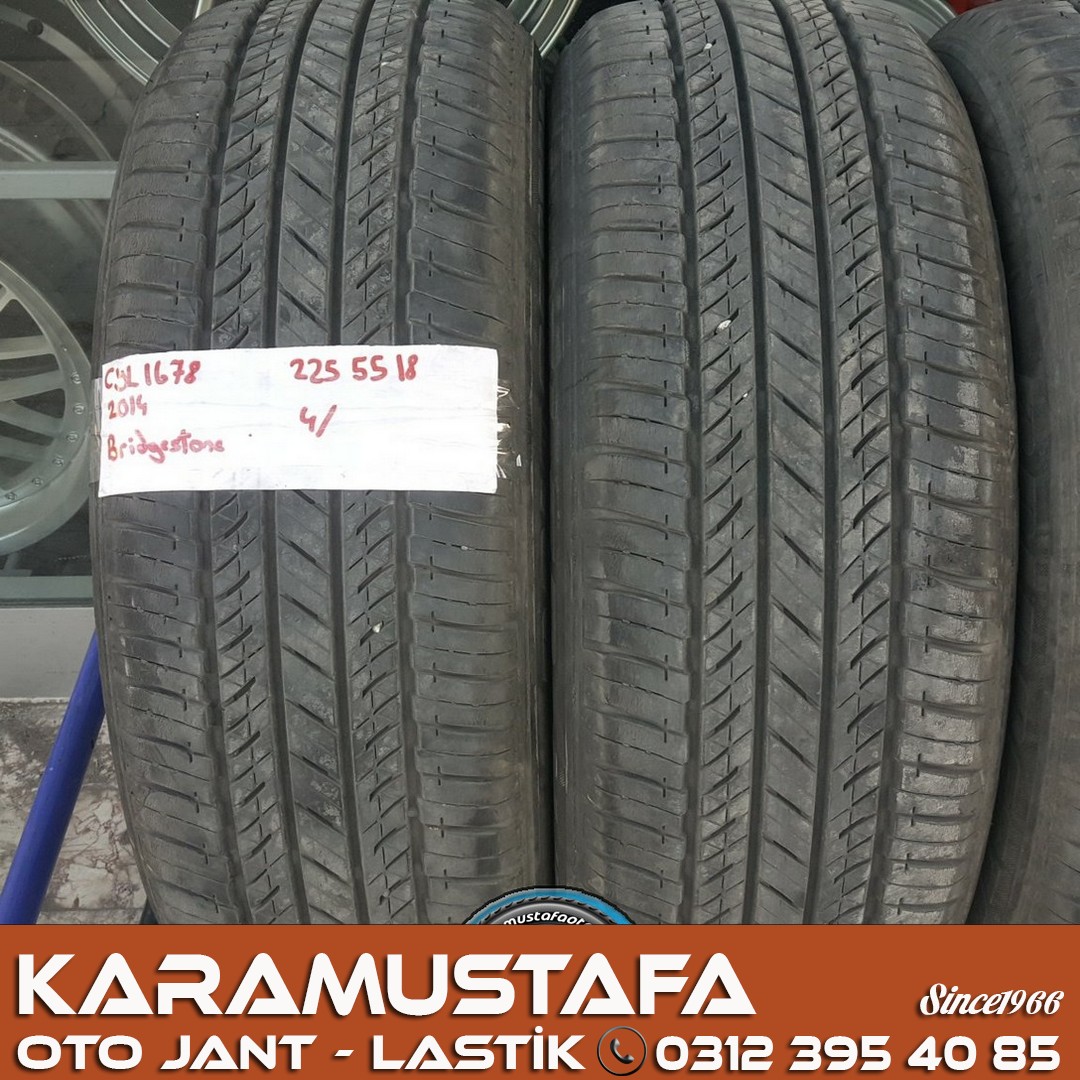 225 55 R 18 BRIDGESTONE * 2014 * 4 ADET * CYL1678 **