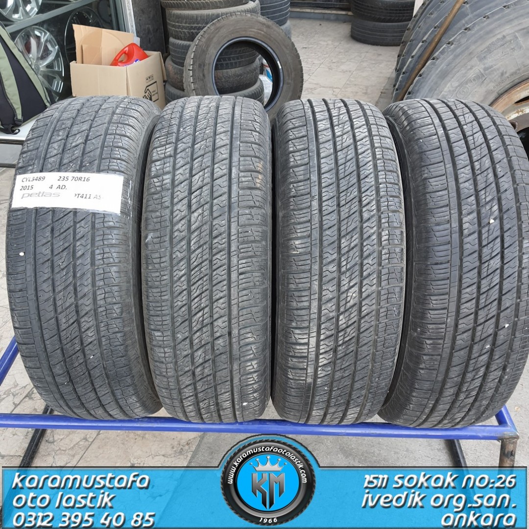 235 70 R 16 PETLAS PT411 * 2015 * 4 ADET * CYL3489 **