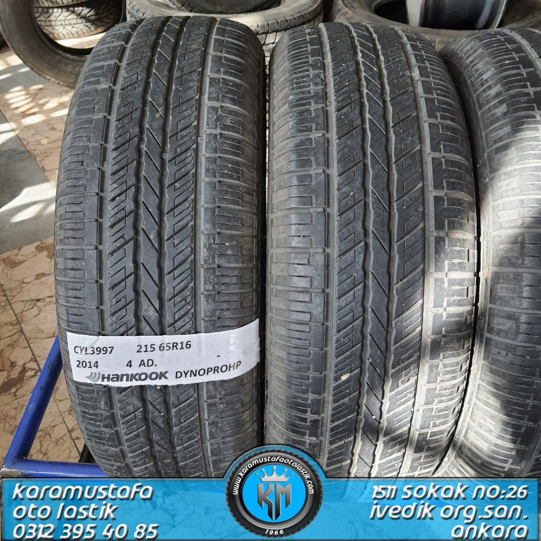 215 65 R 16 HANKOOK DYNOPRI HP * 2014 * 4 ADET * CYL3997 **