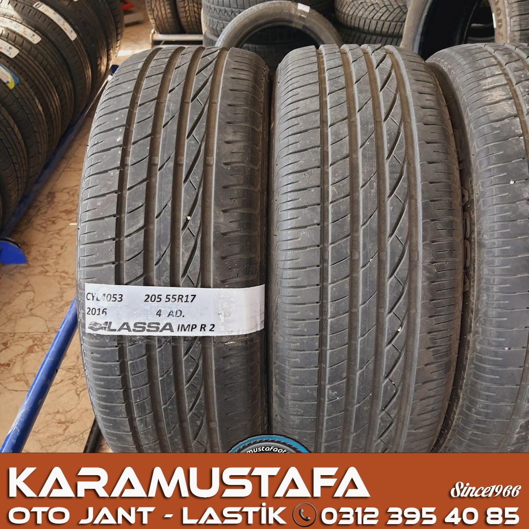 205 50 R 17 LASSA IMP REVO2 91W * 2016 * 4 ADET * CYL4053 **