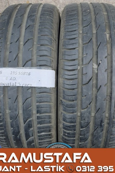 195 55 R 16 CONTINENTAL CPC2 87H * 2012 * 4 ADET * CYL4095 **