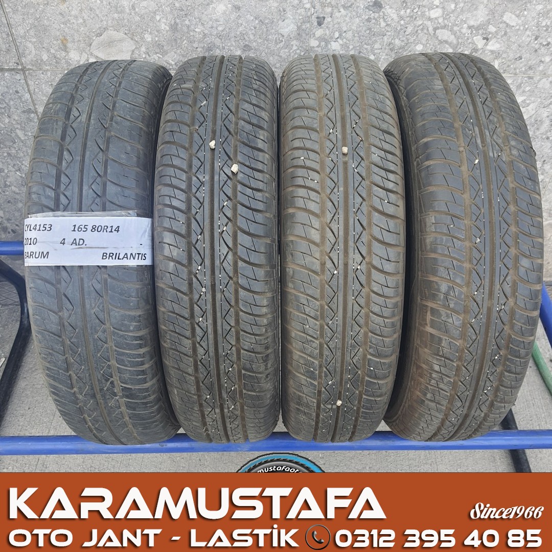 165 80 R 14 BARUM BRILANTIS 85T * 2010 * 4 ADET * CYL4153