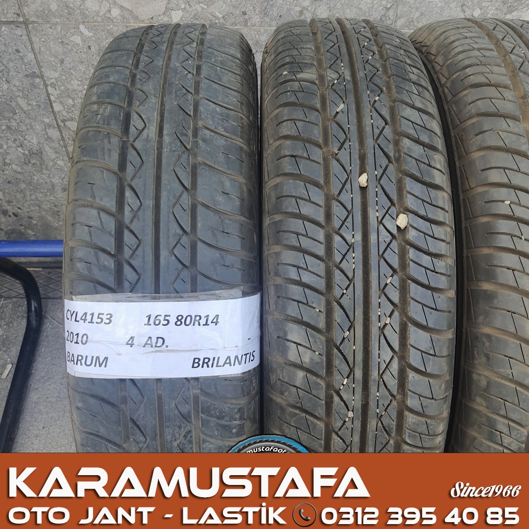 165 80 R 14 BARUM BRILANTIS 85T * 2010 * 4 ADET * CYL4153