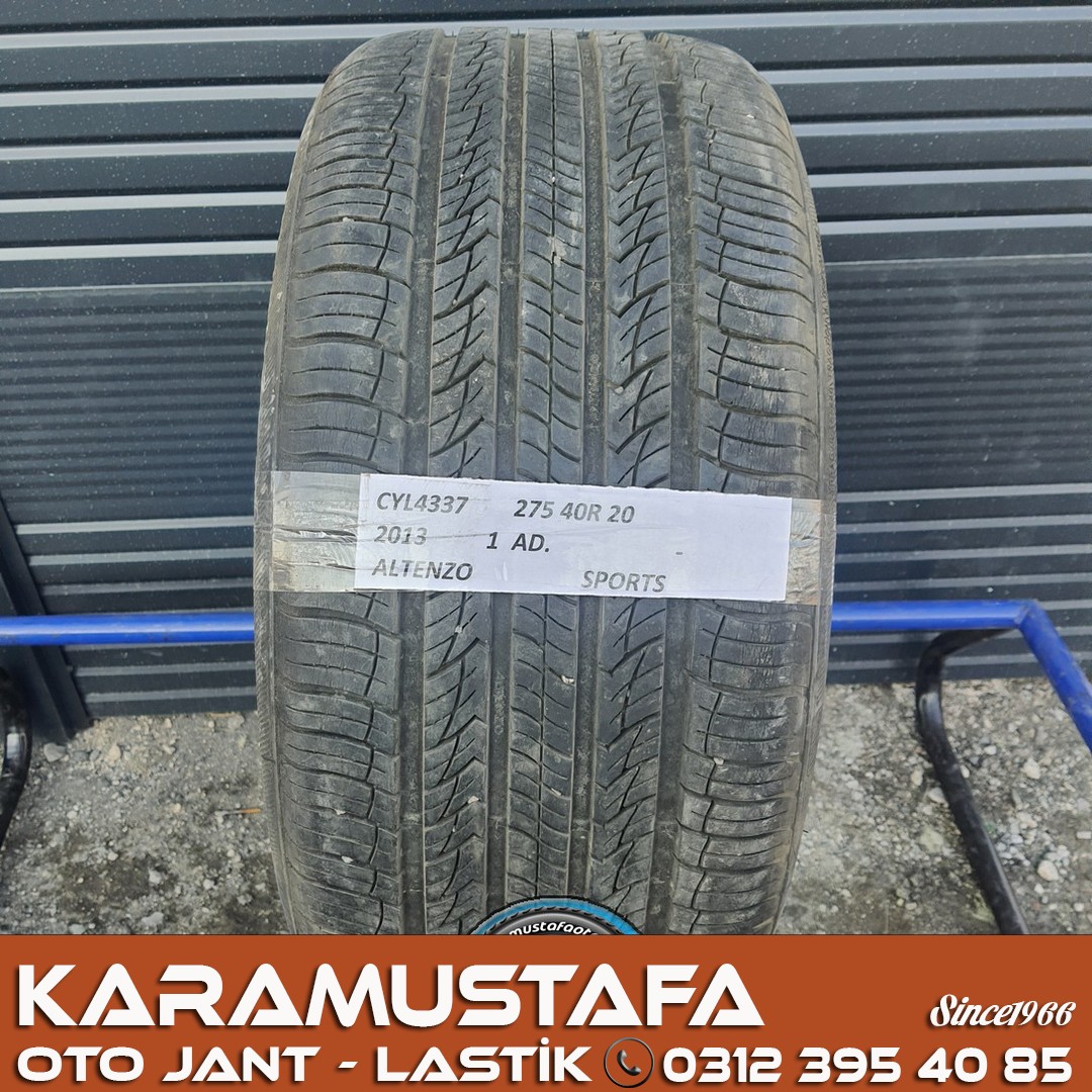 275 40 R 20 ALTENZO * 2013 * 1 ADET * CYL4337 **