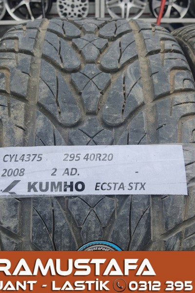 295 40 R 20 KUMHO ECSTA STX * 2008 * 2 ADET * CYL4375 **