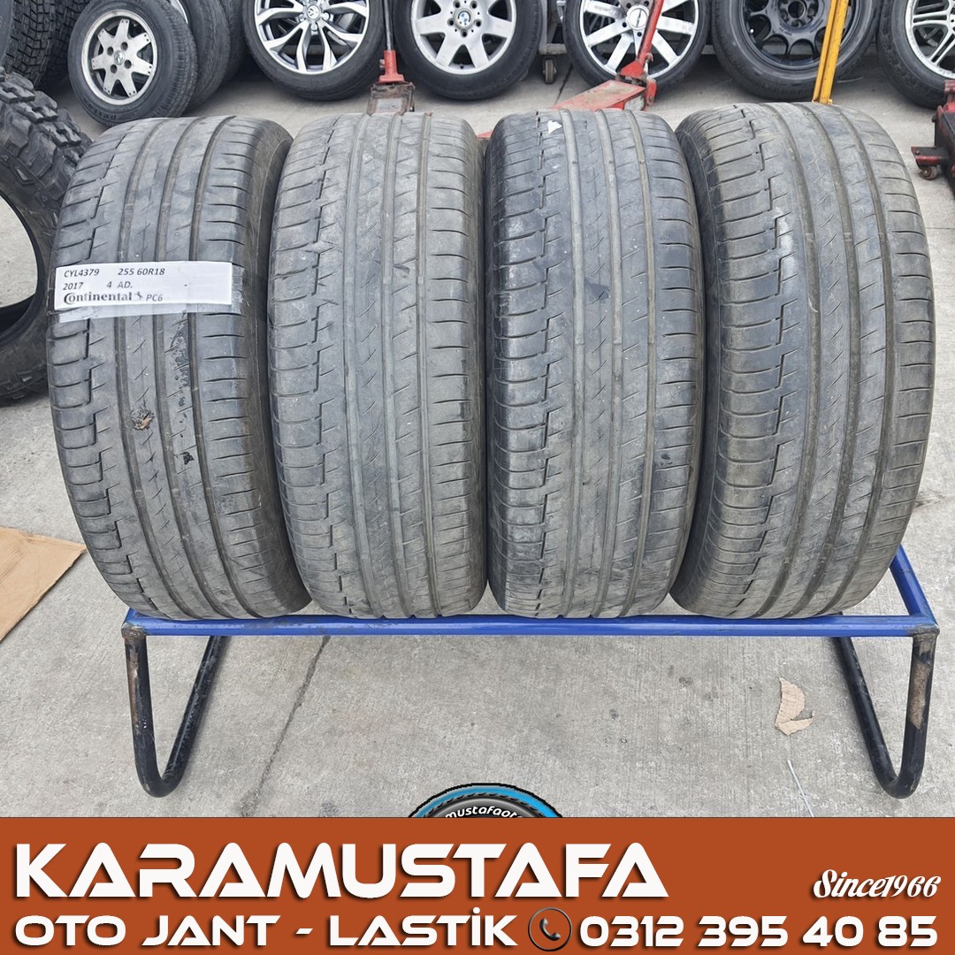 255 60 R 18 CONTINENTAL PC6 112V * 2017 * 4 ADET * CYL4379 **