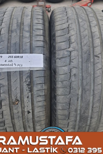 255 60 R 18 CONTINENTAL PC6 112V * 2017 * 4 ADET * CYL4379 **