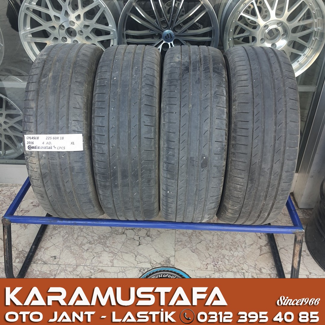 225 60 R 18 CONTINENTAL CPC5 * 2016 * 4 ADET * CYL4508 **