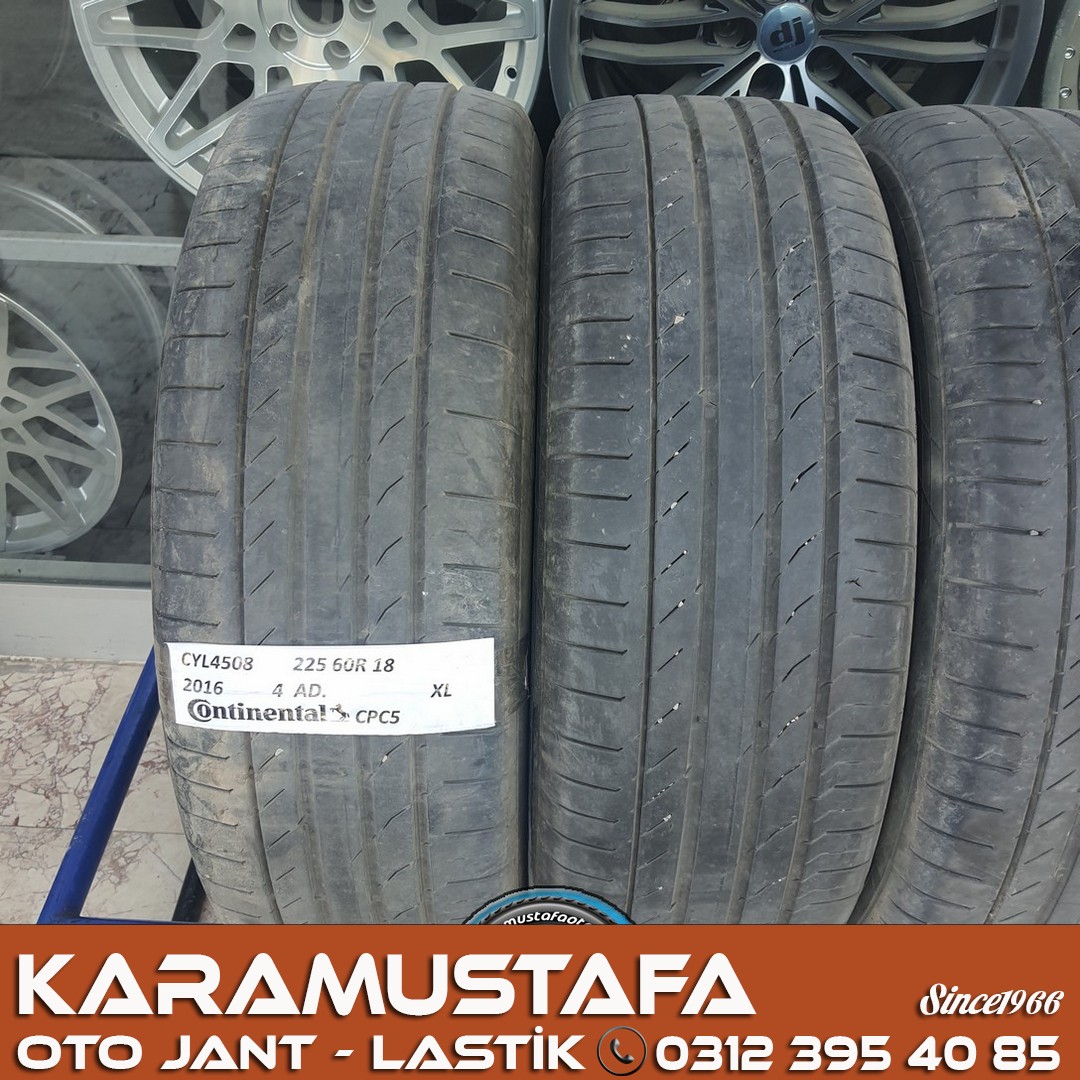 225 60 R 18 CONTINENTAL CPC5 * 2016 * 4 ADET * CYL4508 **