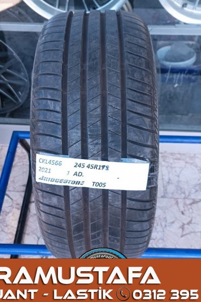 245 45 R 18 BRIDGESTONE T005 100V  * 2021 * 1 ADET * CYL4566