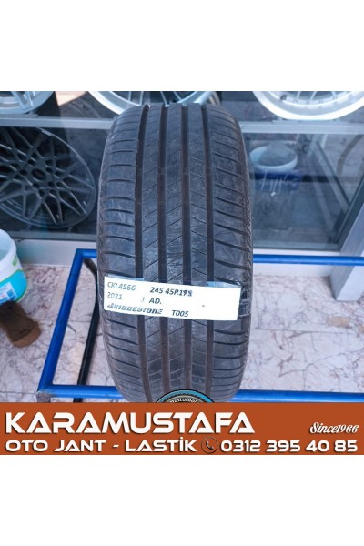 245 45 R 18 BRIDGESTONE T005 100V  * 2021 * 1 ADET * CYL4566