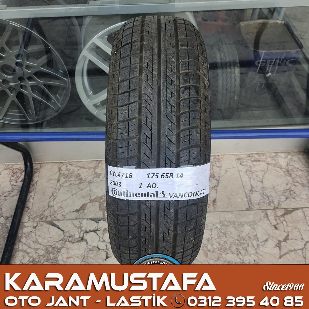 175 65 R 14 CONTINENTAL VANCOCONTACT 90T * 2003 * 1 ADET * CYL4716 **