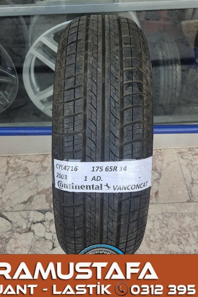 175 65 R 14 CONTINENTAL VANCOCONTACT 90T * 2003 * 1 ADET * CYL4716 **
