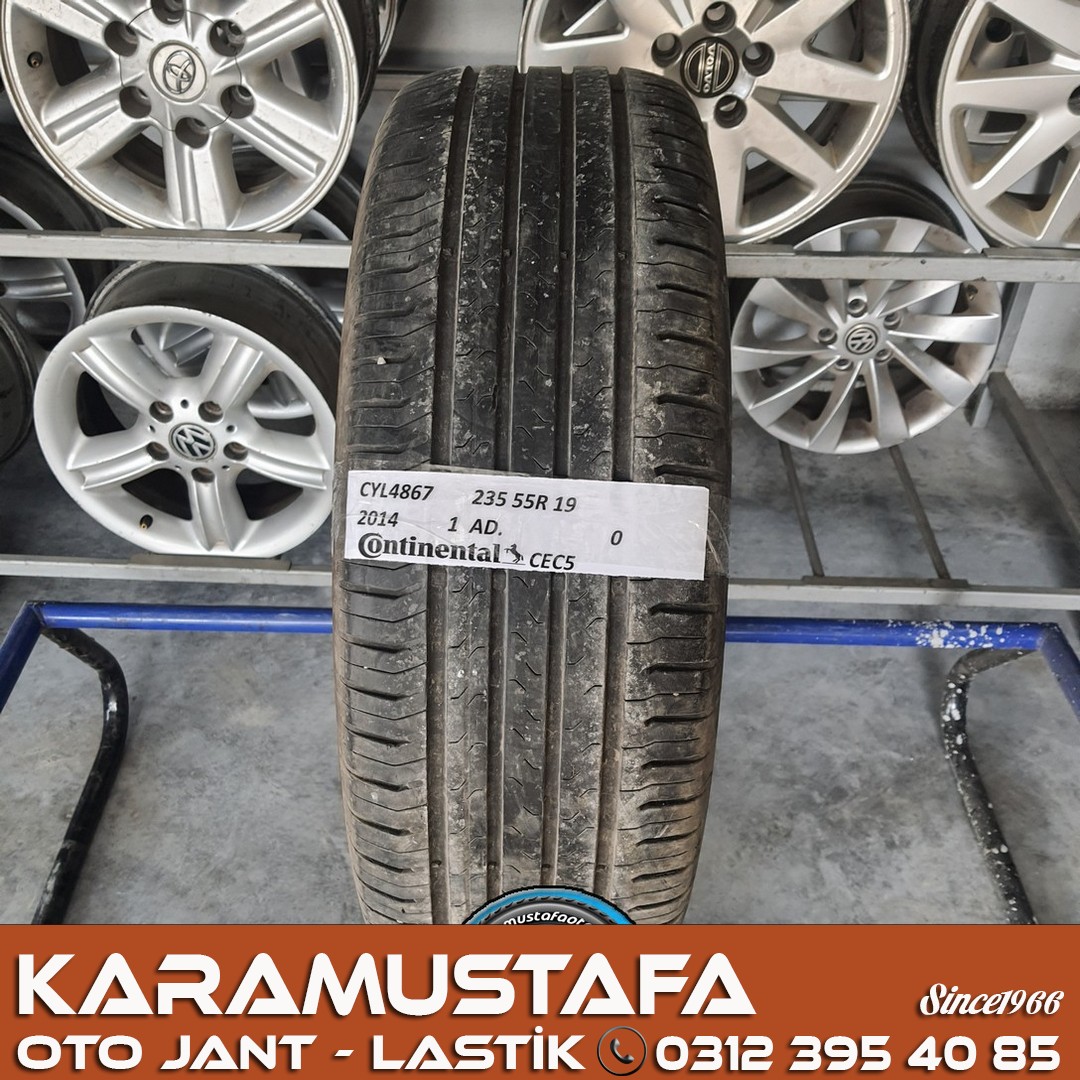235 55 R 19 CONTINENTAL CEC5 * 2014 * 1 ADET * CYL4867 **