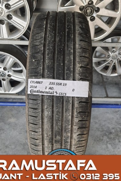 235 55 R 19 CONTINENTAL CEC5 * 2014 * 1 ADET * CYL4867 **
