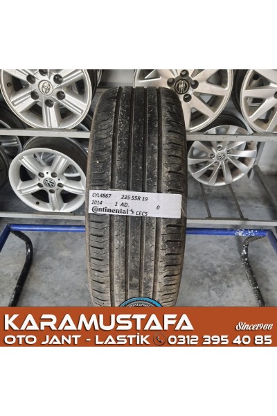 235 55 R 19 CONTINENTAL CEC5 * 2014 * 1 ADET * CYL4867 **
