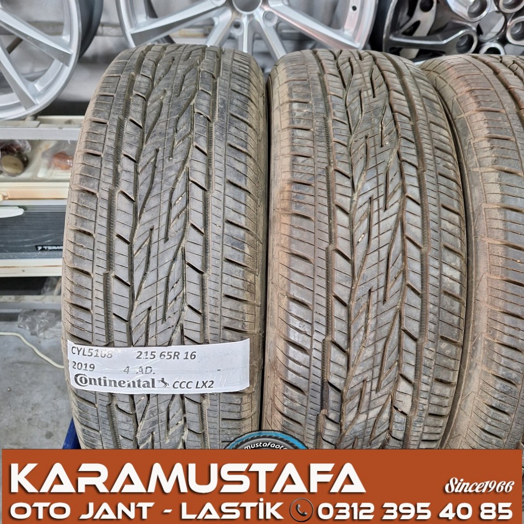 215 65 R 16 CONTINENTAL CCC LX2 102H * 2019 * 4 ADET * CYL5168 **