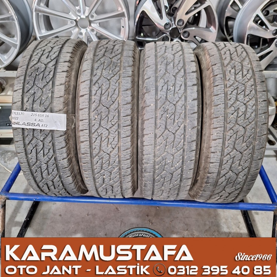 215 65 R 16 LASSA COMPETUS AT2 103V * 2022 * 4 ADET * CYL5170 **