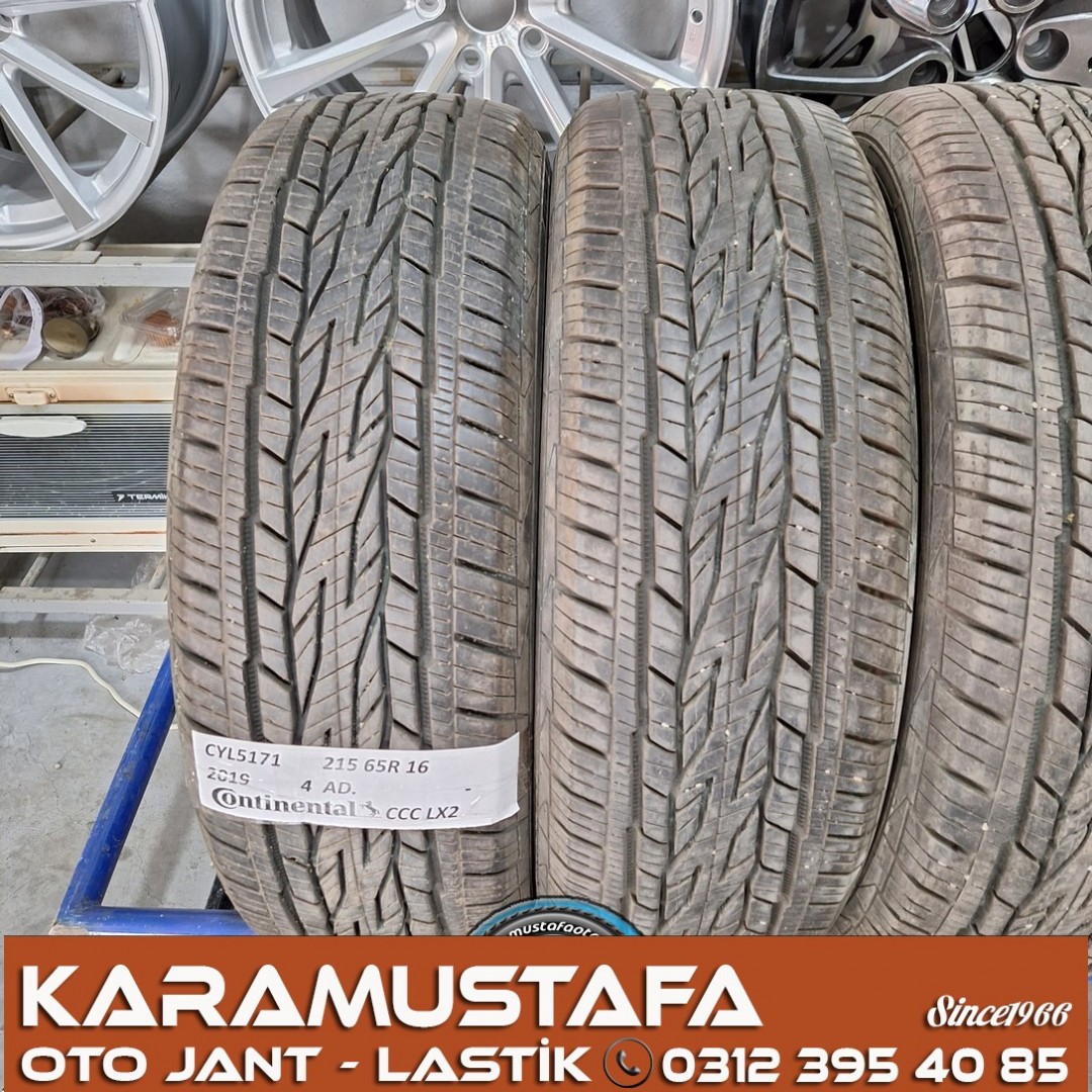215 65 R 16 CONTINENTAL CCC LX2 102H * 2019 * 4 ADET * CYL5171 **