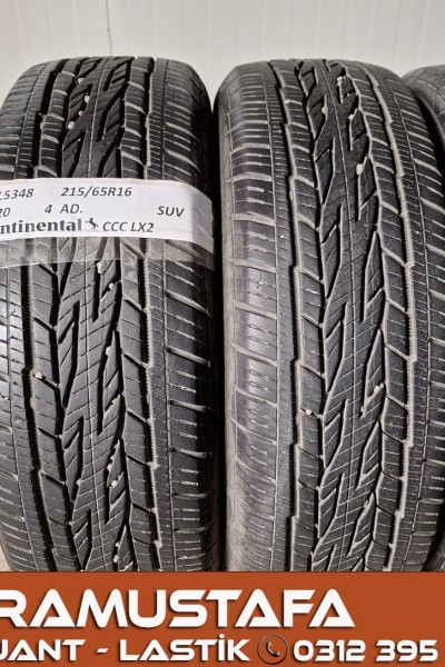 215 65 R 16 CONTINENTAL CCC LX2 102H * 2020 * 4 ADET * CYL5348 **
