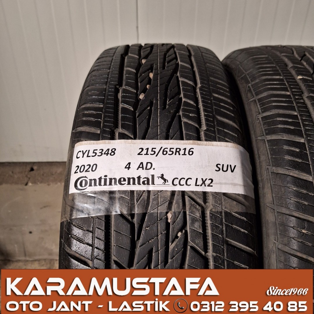 215 65 R 16 CONTINENTAL CCC LX2 102H * 2020 * 4 ADET * CYL5348