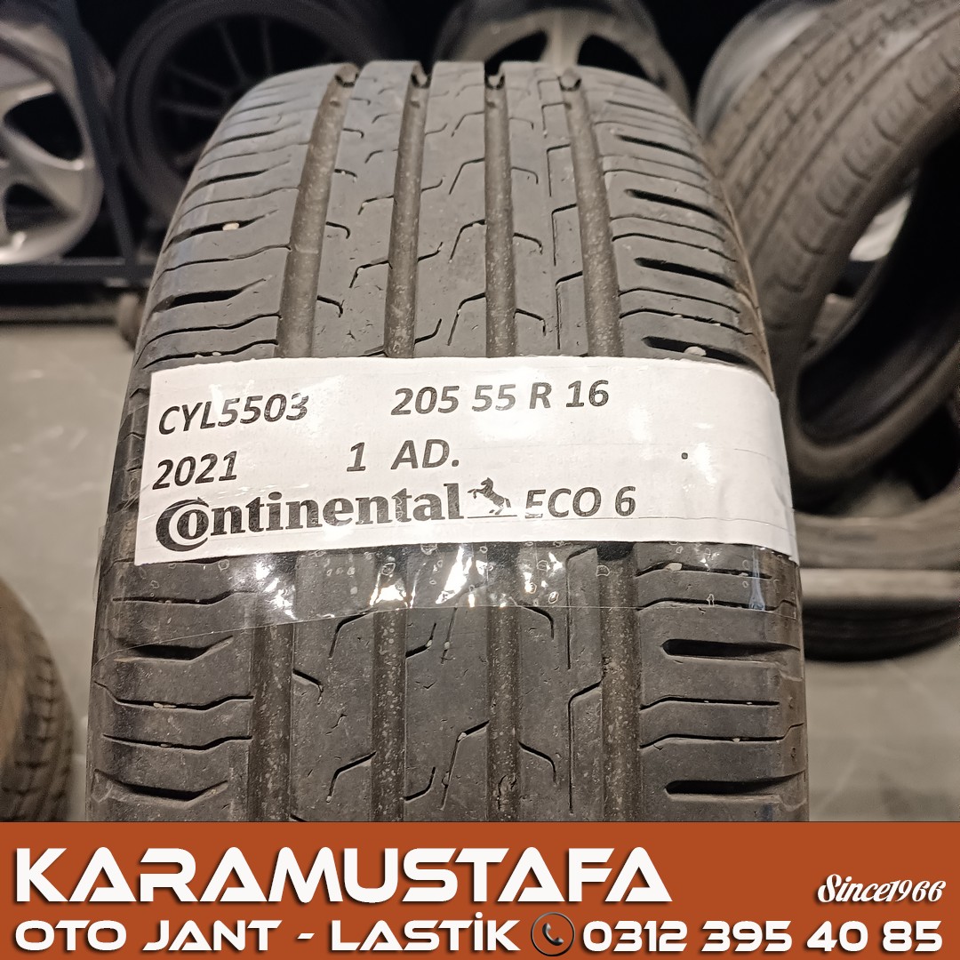 205 55 R 16 CONTINENTAL ECO6 91V * 2021* 1 ADET * CYL5503 **
