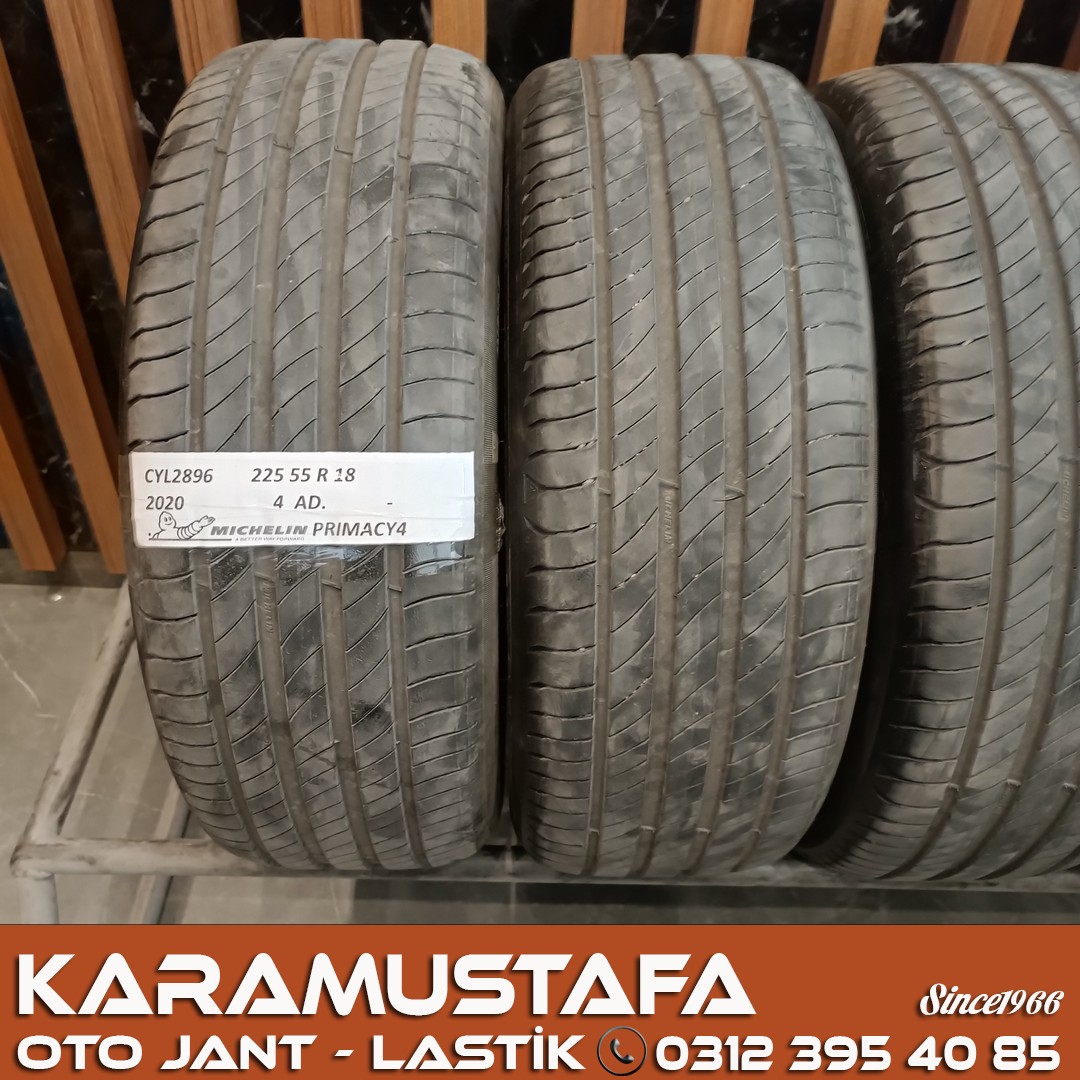 225 55 R 18 MICHELIN PRIMACY4 102W * 2020 * 4 ADET * CYL5896 **