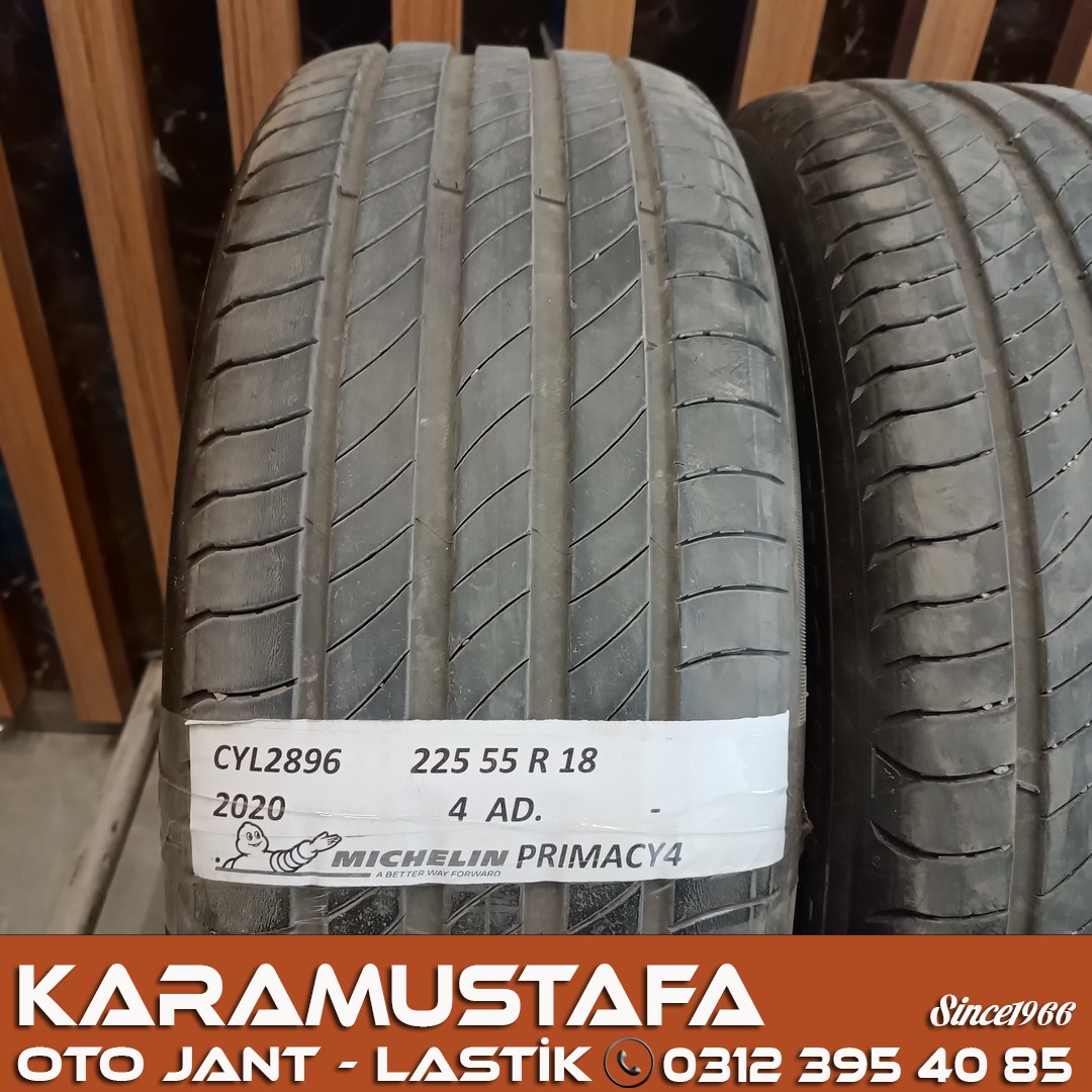225 55 R 18 MICHELIN PRIMACY4 102W * 2020 * 4 ADET * CYL5896 **