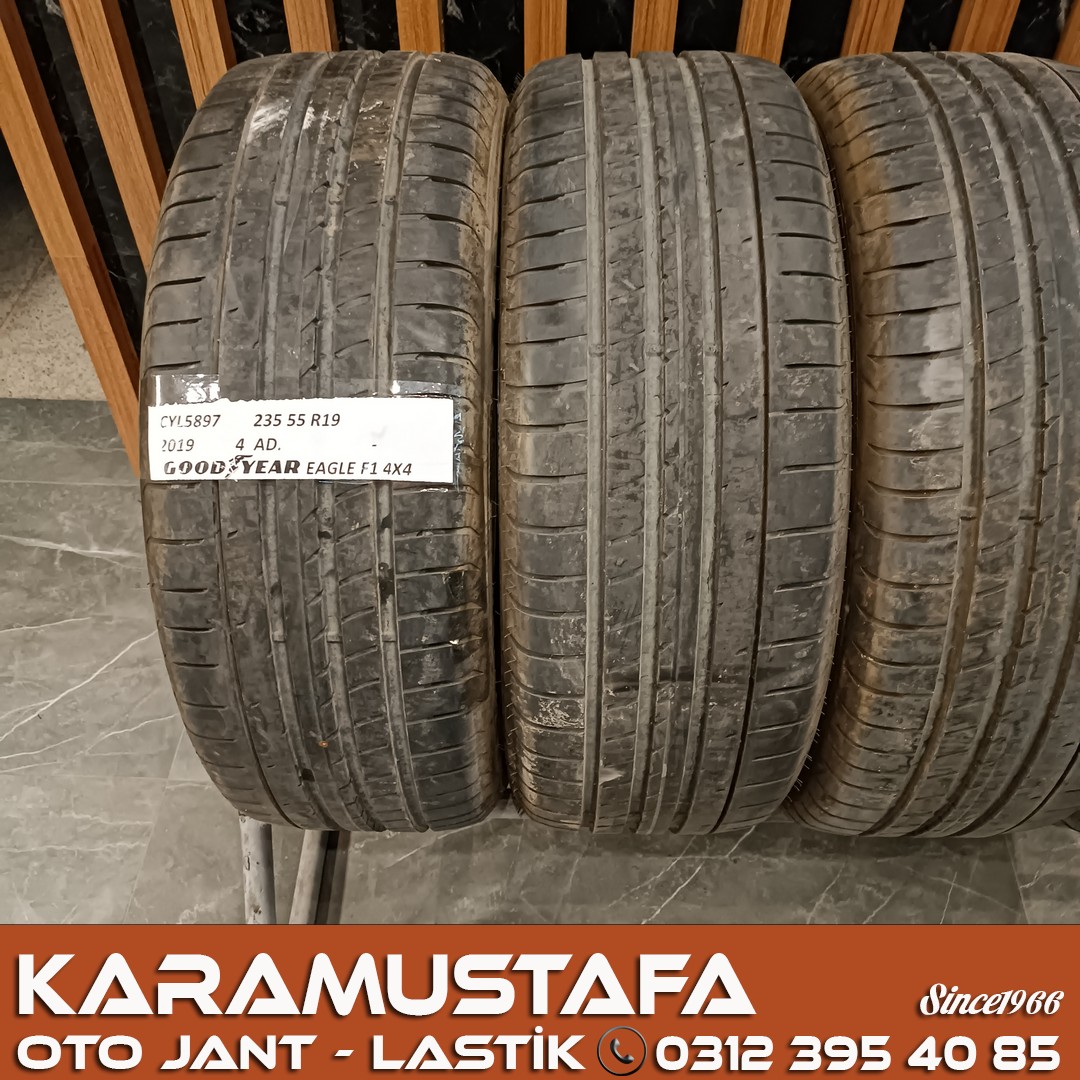 235 55 R 19 GOODYEAR EAGLE F1  4*4 102W * 2019 * 4 ADET * CYL5897 **