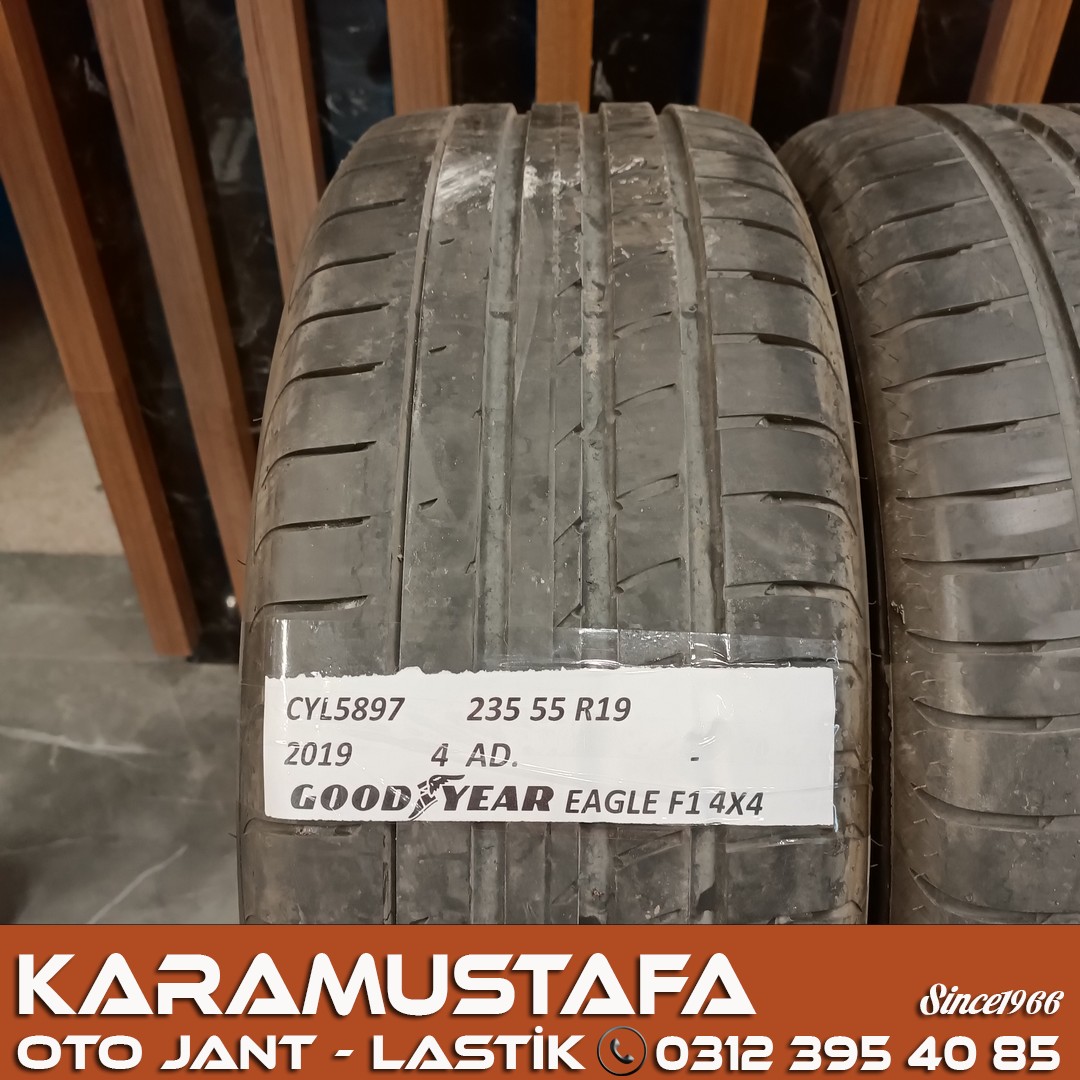 235 55 R 19 GOODYEAR EAGLE F1  4*4 102W * 2019 * 4 ADET * CYL5897 **