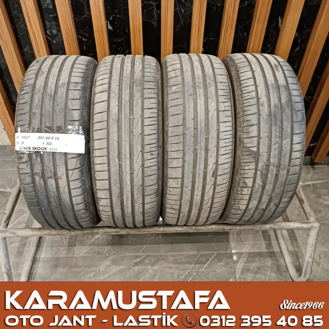 205 60 R 16 HANKOOK K125 92H * 2019 * 4 ADET * CYL5904 **