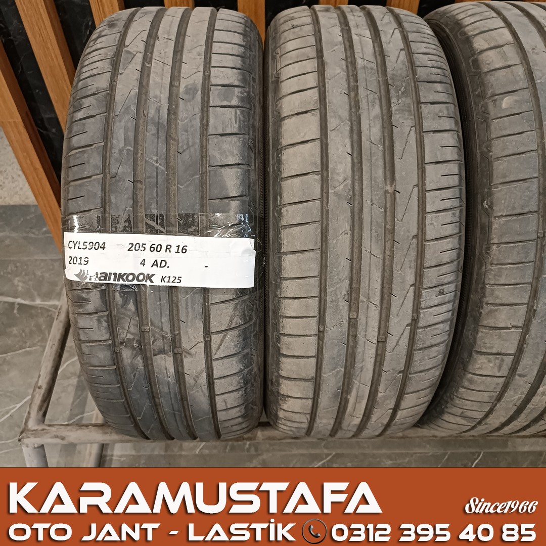 205 60 R 16 HANKOOK K125 92H * 2019 * 4 ADET * CYL5904 **